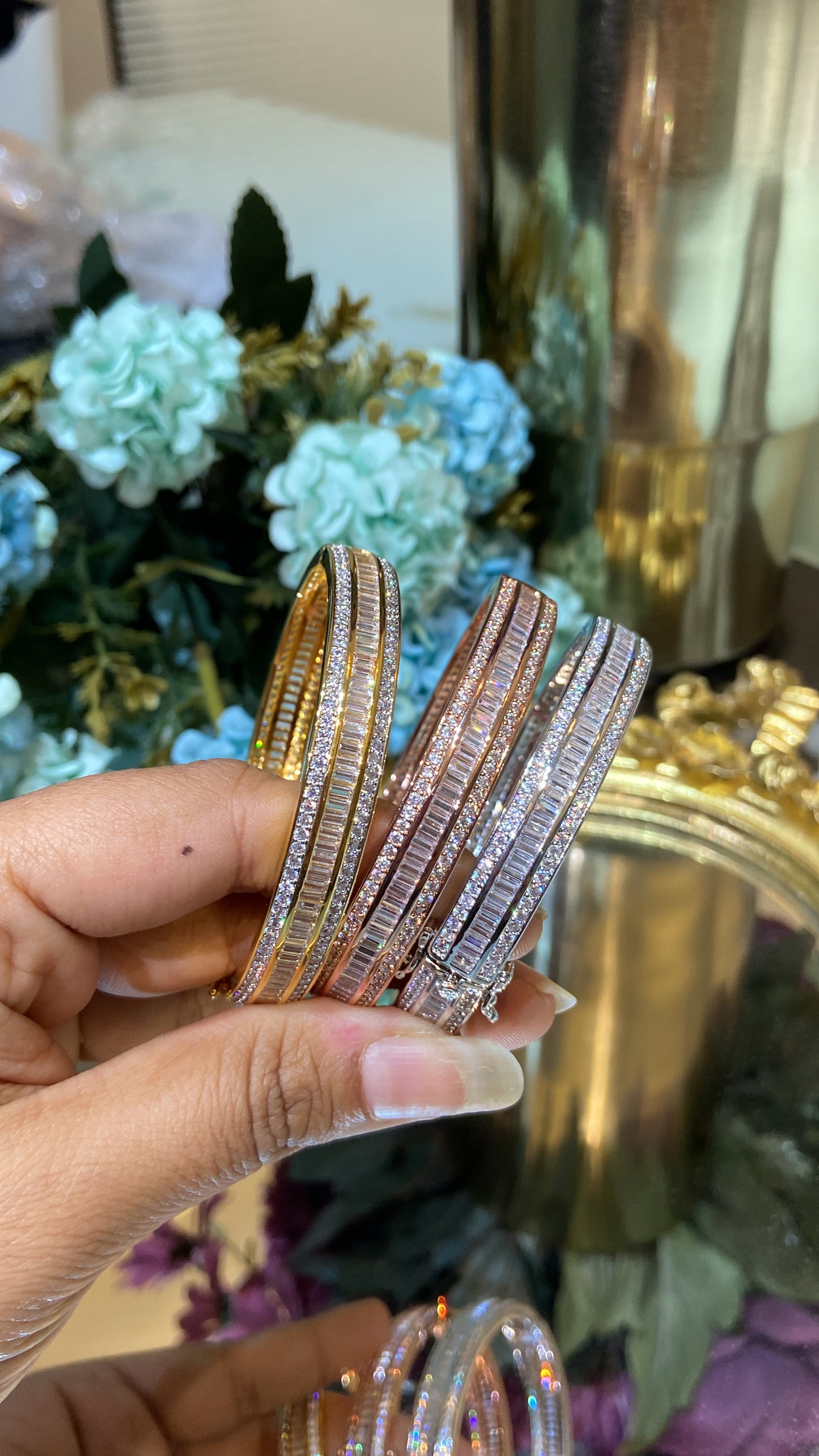 Openable Baguette bangle - Single Piece