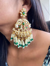 Sale green tassels earrings