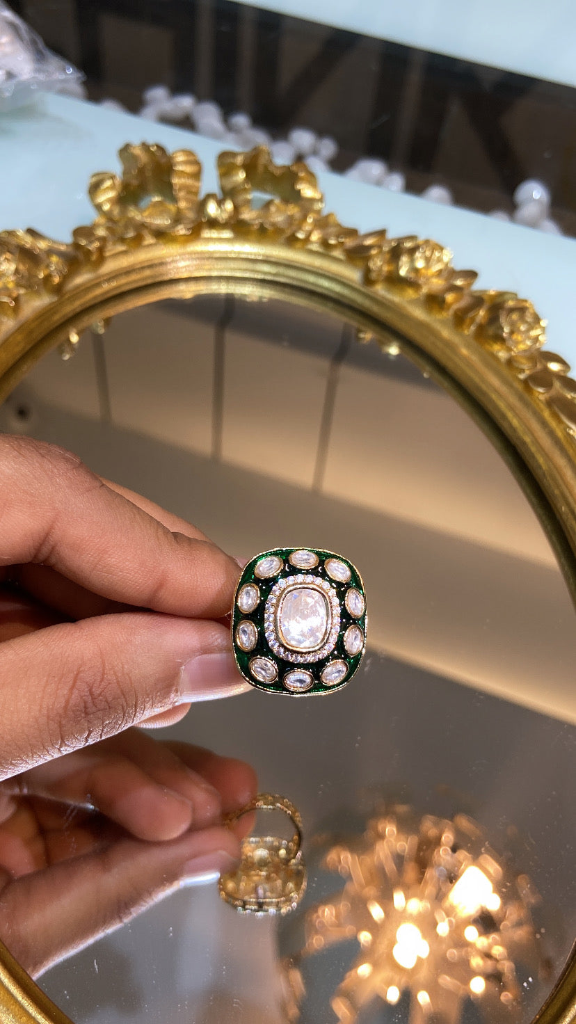 Meena Polki ring