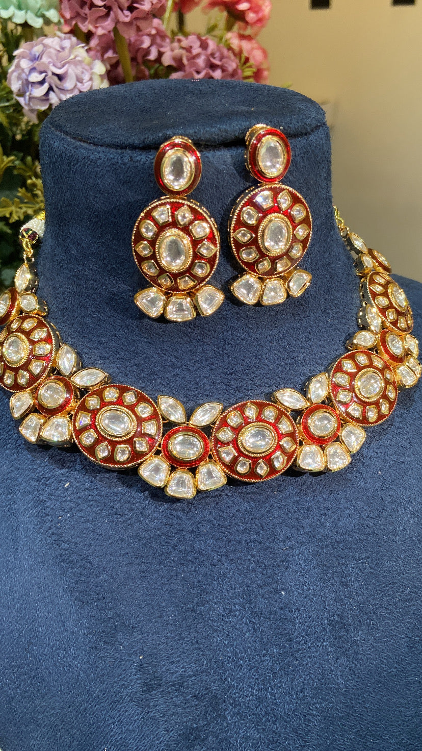 Prerna POLKI KUNDAN NECKLACE SET