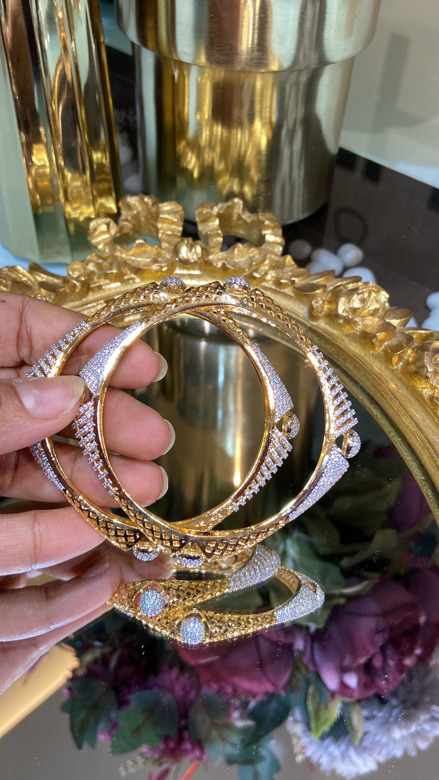 Square Diamond Bangles (Without Lock) 🪄
