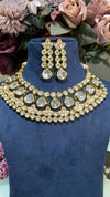 LOTUS SUTRA KUNDAN POLKI NECKLACE SET