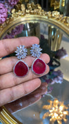 Pastel pop diamanté cocktail earrings