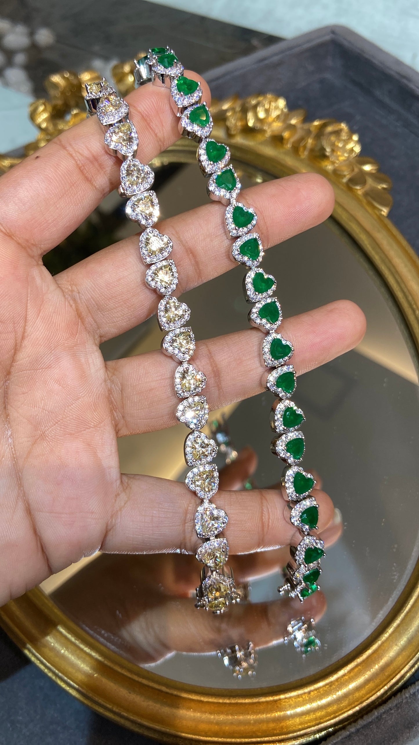 Classic Heart Tennis Bracelet