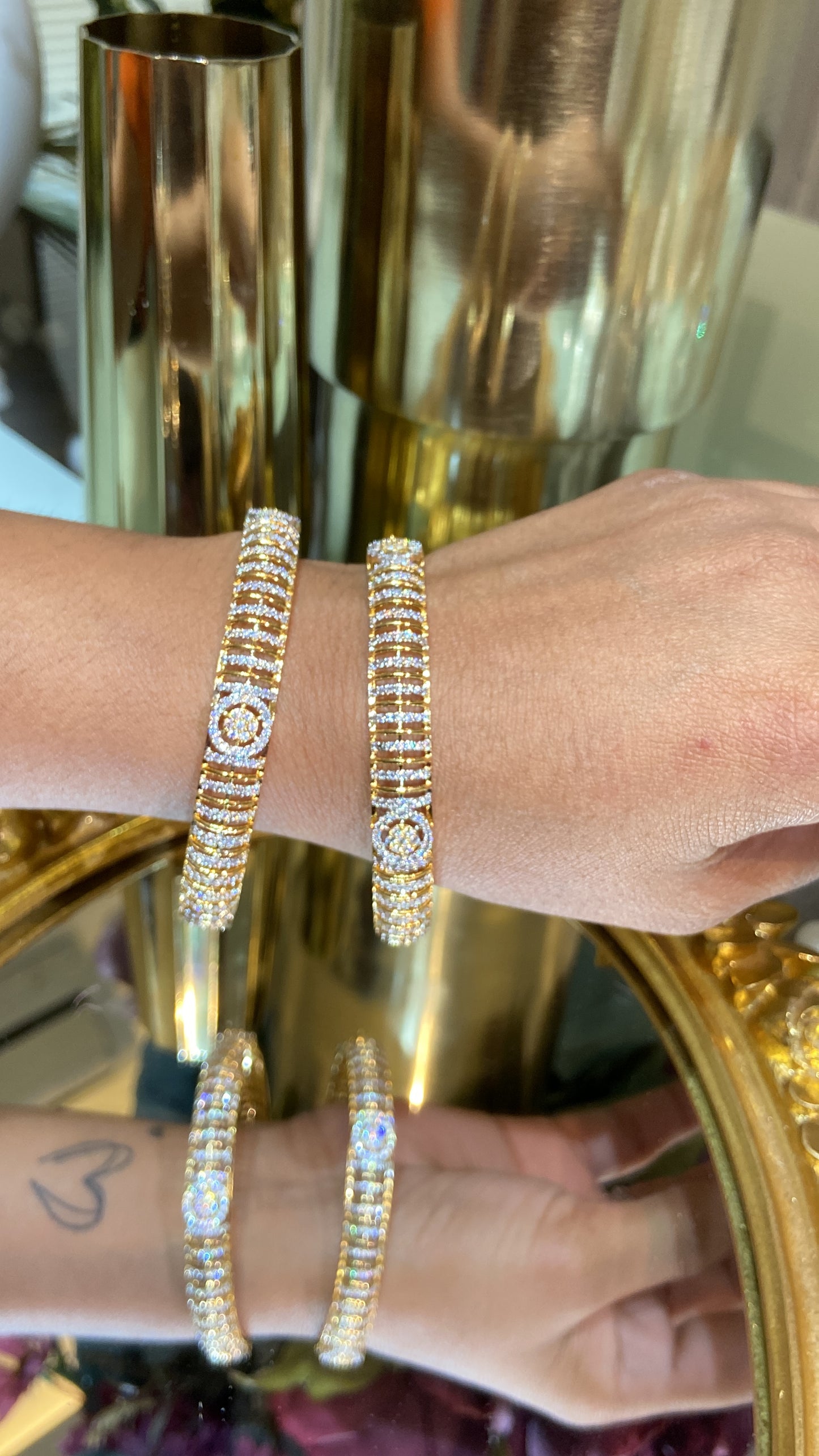 PAHELI DIAMOND BANGLES (WITHOUT LOCK)