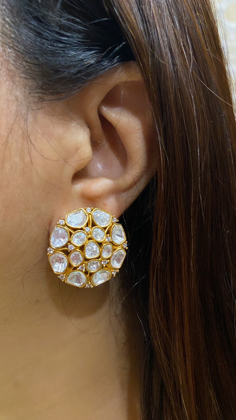 Festive Moissanite polki tops