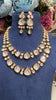 2  Liner Festive evergreen meena kundan polki necklace set