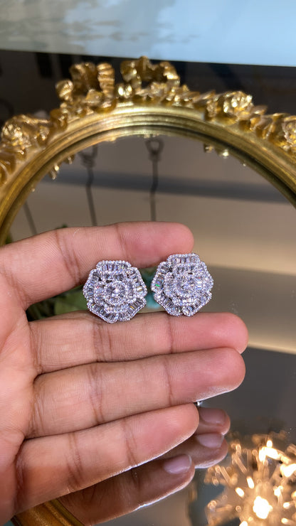 ROSE BAGUETTE EARRING