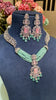 PASTEL PINK GREEN NECKLACE SET