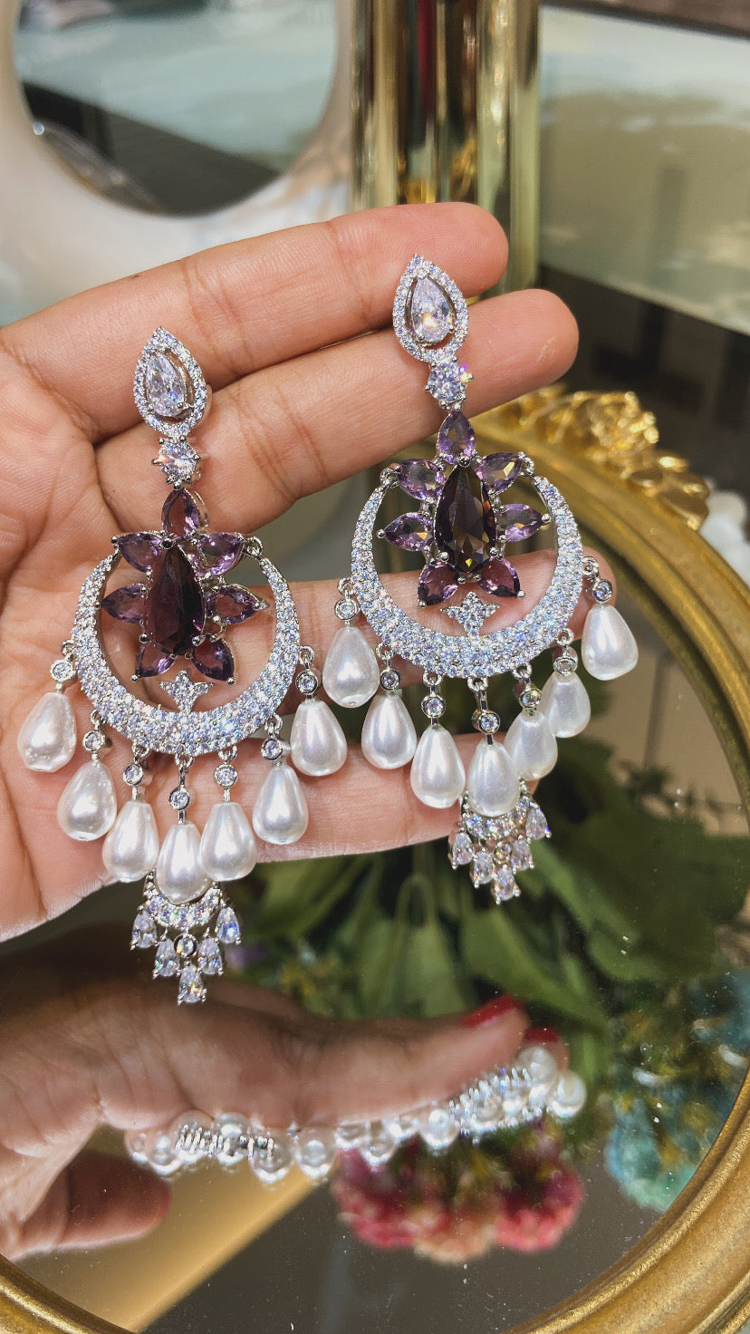 PEARL DROP COCKTAIL EARRINGS
