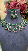 Festive Madison Coloured Diamond Necklace with Earrings