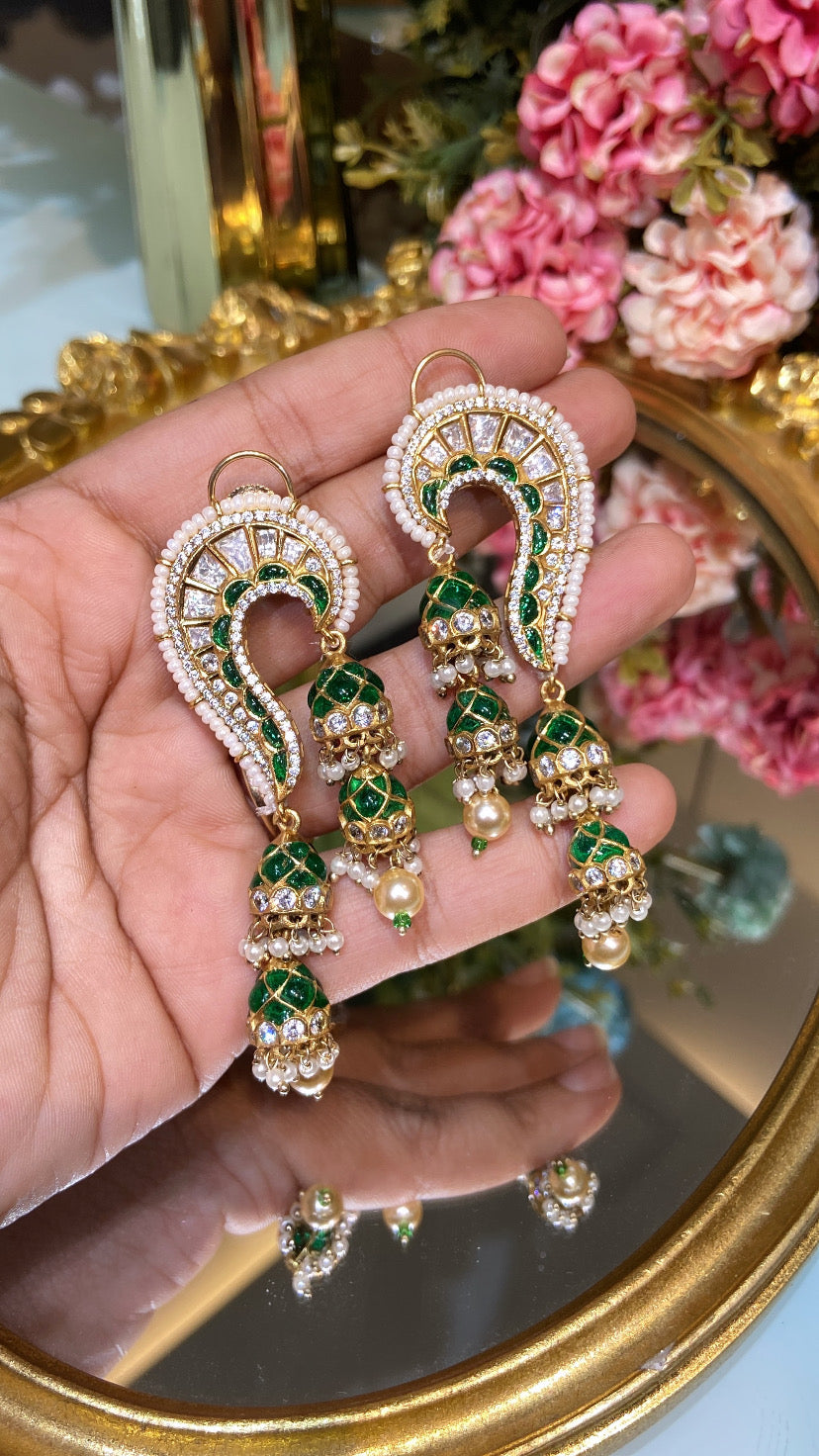 KAAN MOISSANITE POLKI EARRING