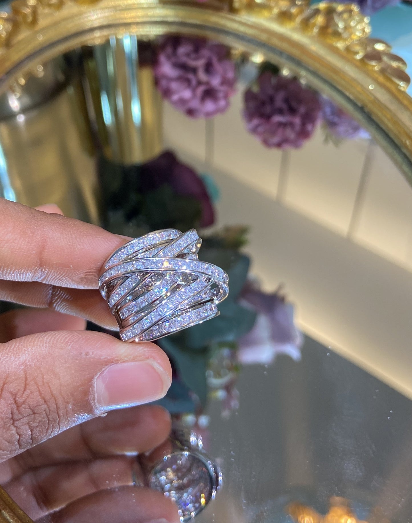 Classy Cocktail Ring 💙