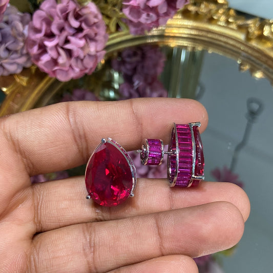 Tear Drop Dual colour studs