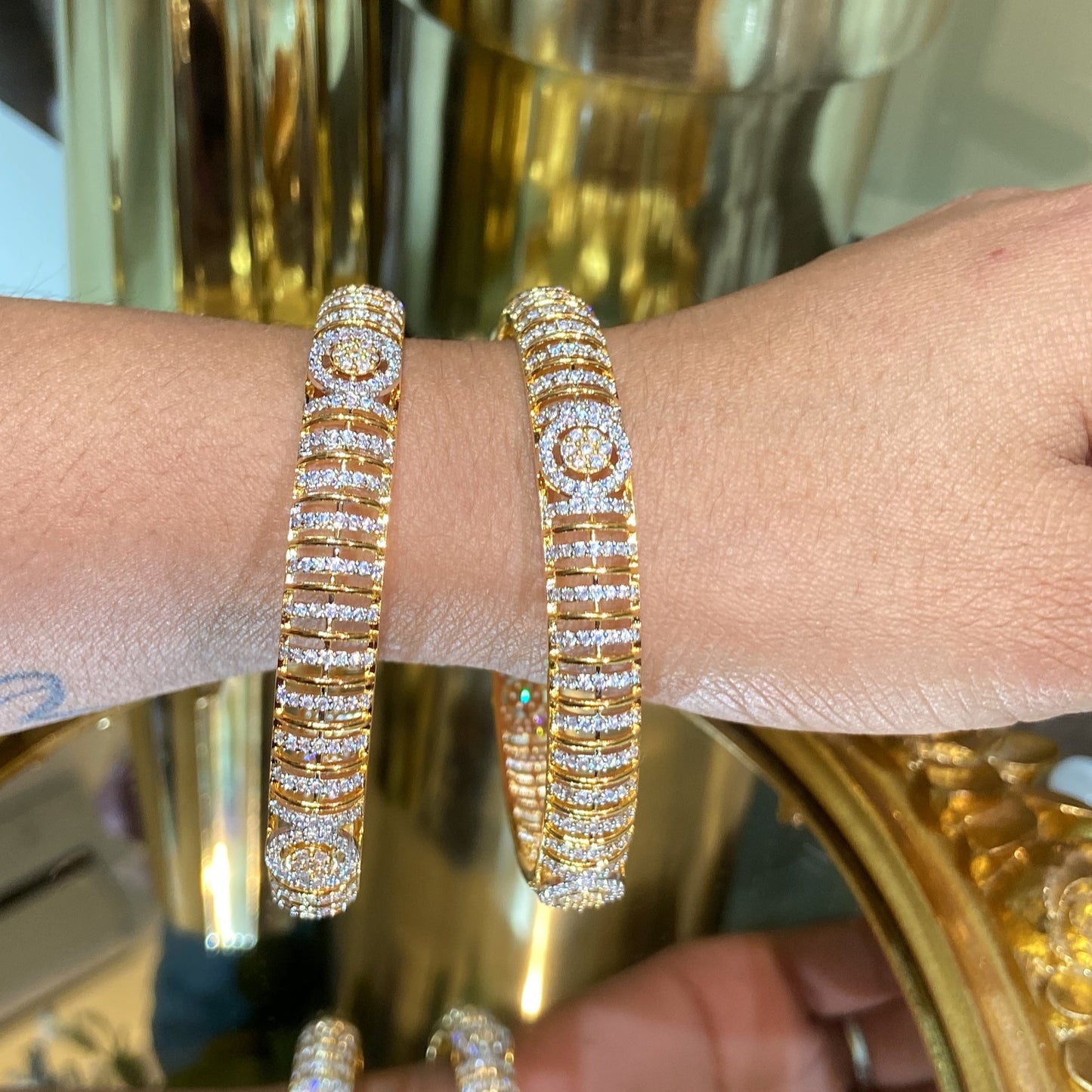 PAHELI DIAMOND BANGLES (WITHOUT LOCK)