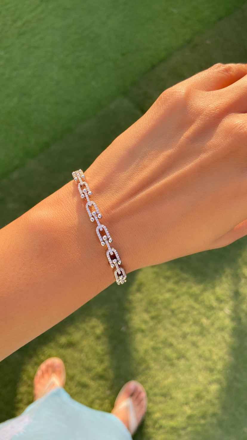 STIFF LINK BRACELET (Adjustable)