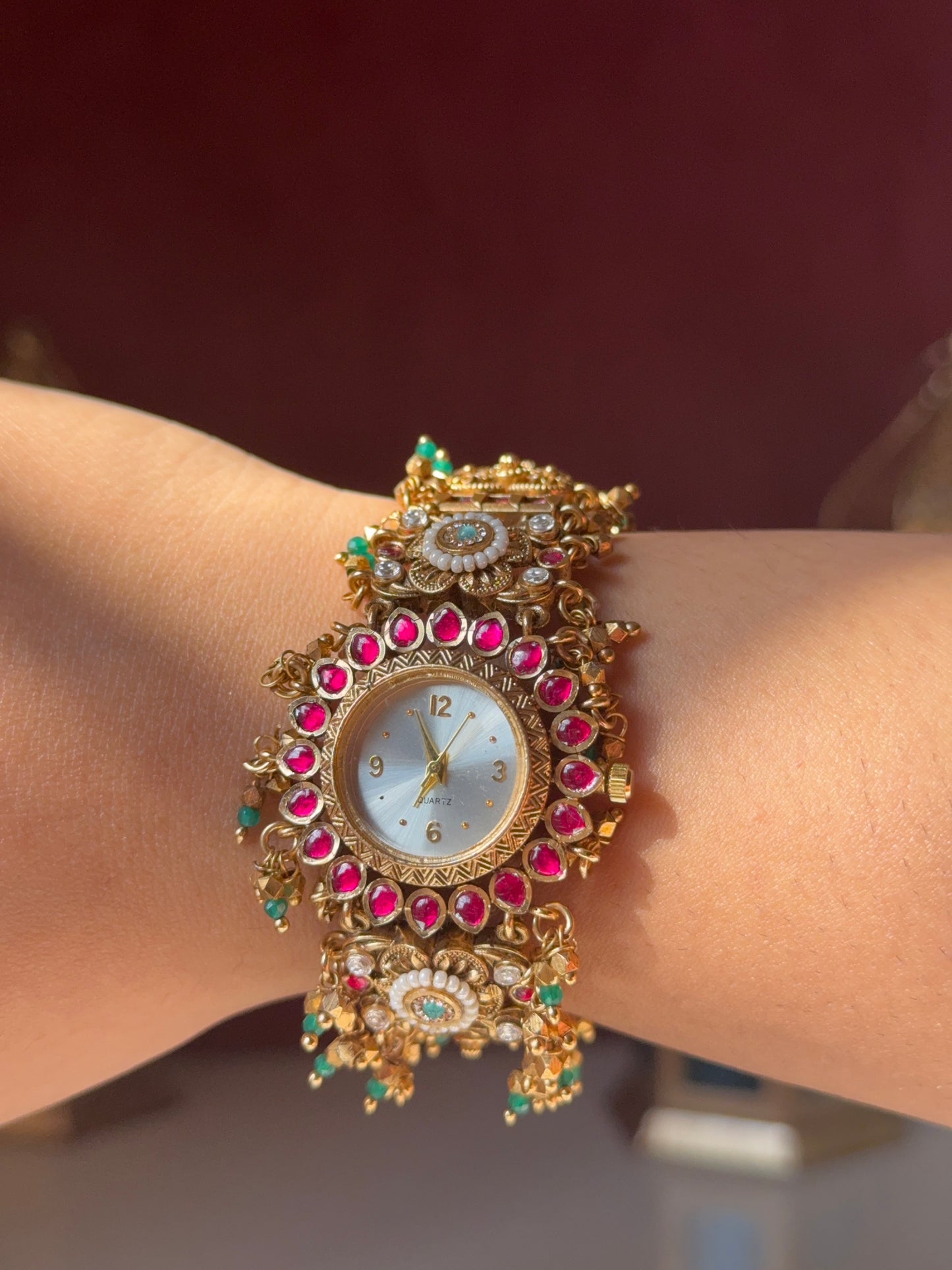Mehak pearl Antique designer Watch Bracelet