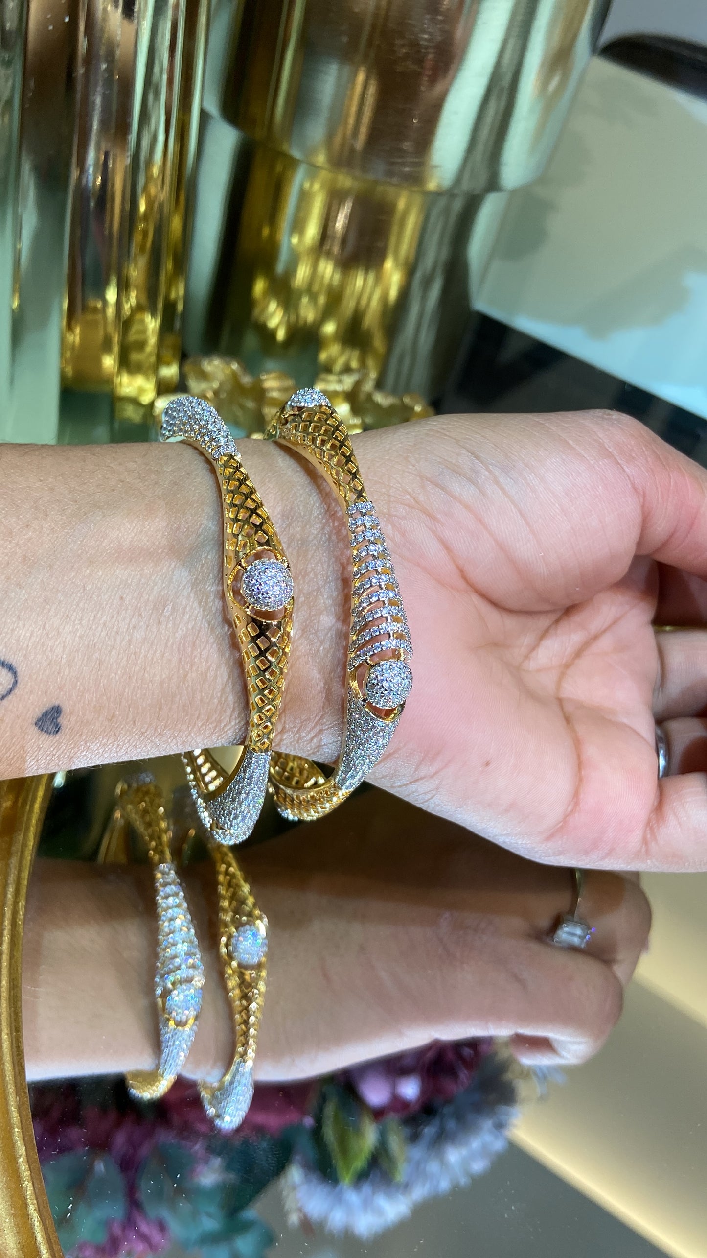 Square Diamond Bangles (Without Lock) 🪄