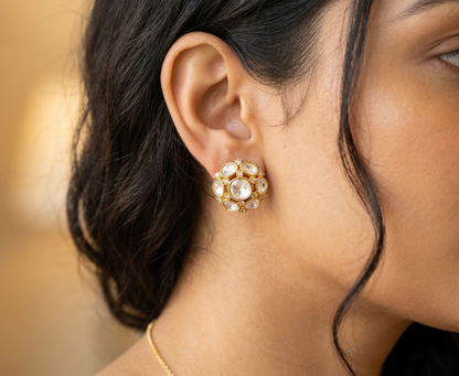 Jodha Polki Studs