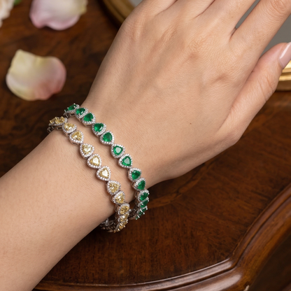Classic Heart Tennis Bracelet