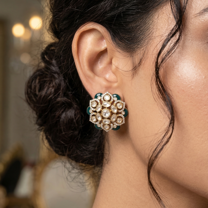 Royal Floral Mandala Studs