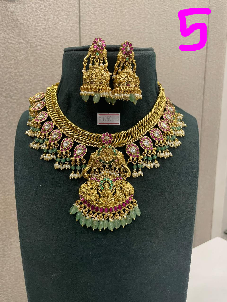 SOUTH INDIAN NAKSHI NECKLACE SETS (EXCLUSIVE)