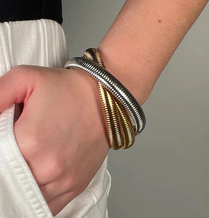 Twisted Rope layered Bracelets