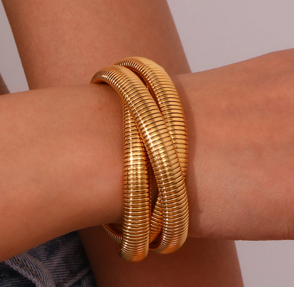 Twisted Rope layered Bracelets