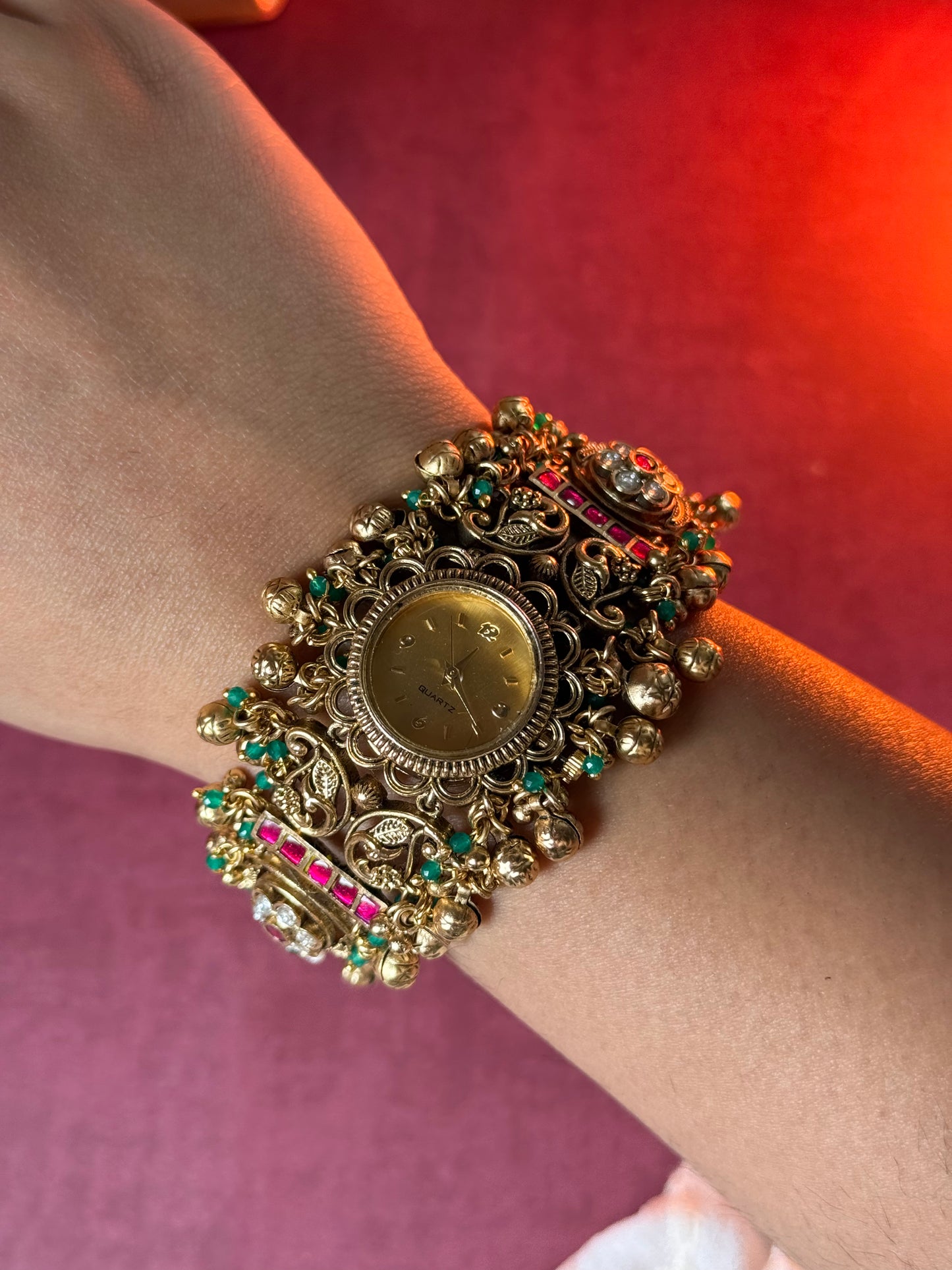 RANI SAHIBA ROUND DIAL Antique designer Watch Bracelet