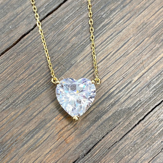 7ct Large Heart pendant chain ♠️