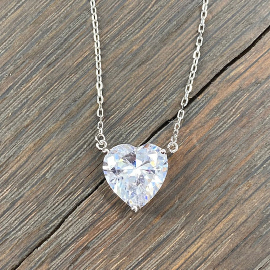 7ct Large Heart pendant chain ♠️