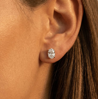 1.5ct OVAL SOLITAIRE EARRINGS (Copy)