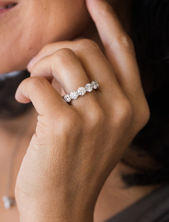 Round Eternity band ring  ❄️