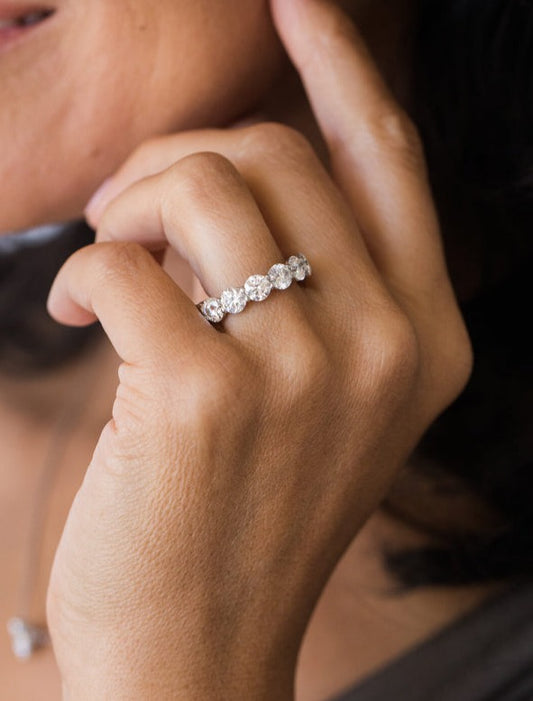 Round Eternity band ring  ❄️