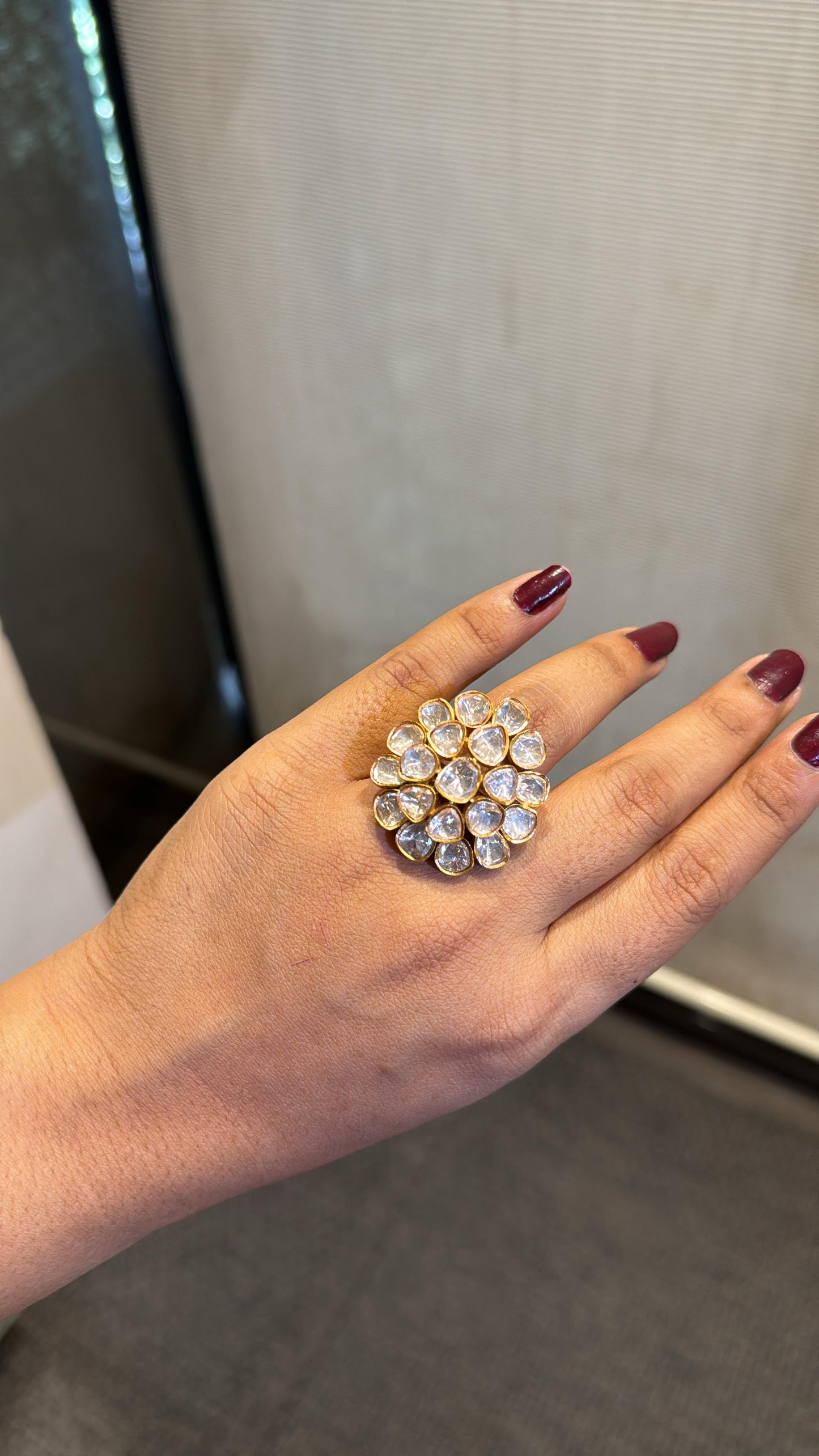 Polki Adjustable ring