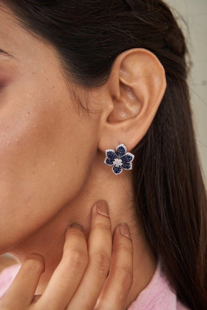 Diam Invisible setting earrings