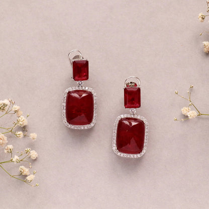 Square doublet earrings
