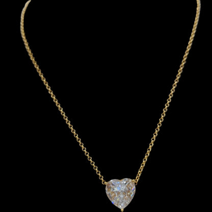 7ct Large Heart pendant chain ♠️