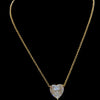 7ct Large Heart pendant chain