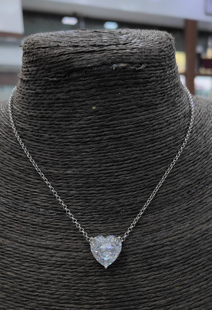 7ct Large Heart pendant chain ♠️