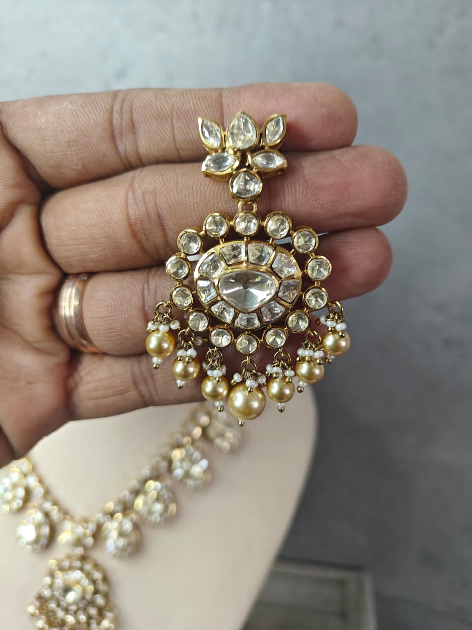 PRERNA 2.0 MOISSANITE POLKI NECKLACE SET