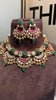 The Shahi Emerald Chandbali Set