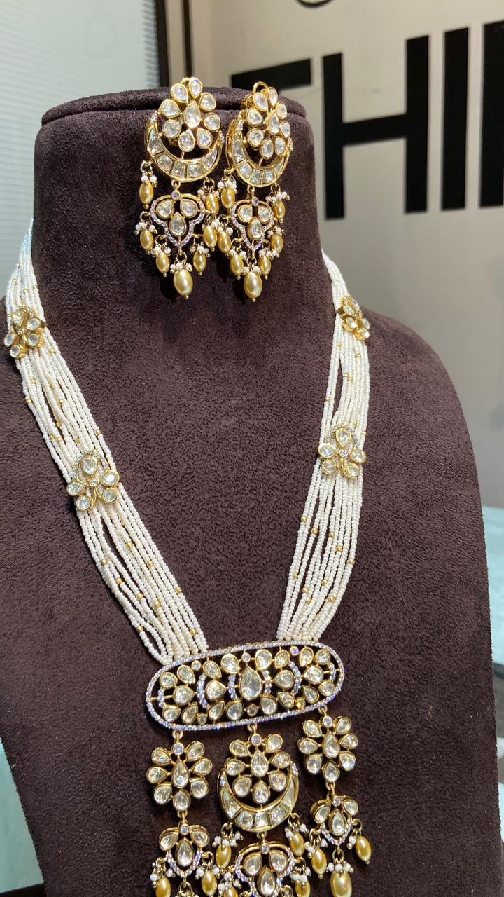 Basra Pearl Long Polki Set