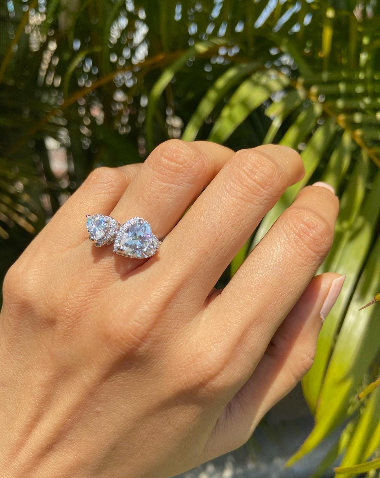 Amore Duet Heart ring