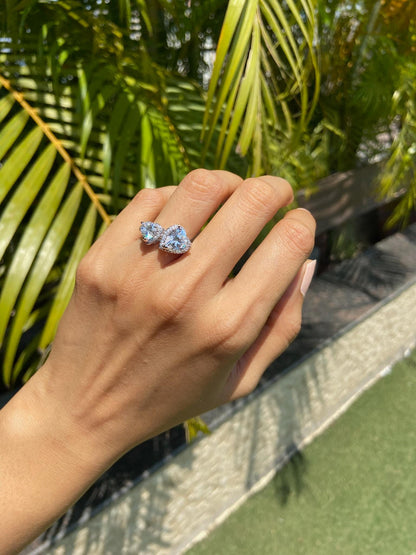 Amore Duet Heart ring