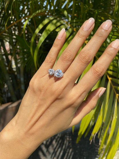 Amore Duet Heart ring