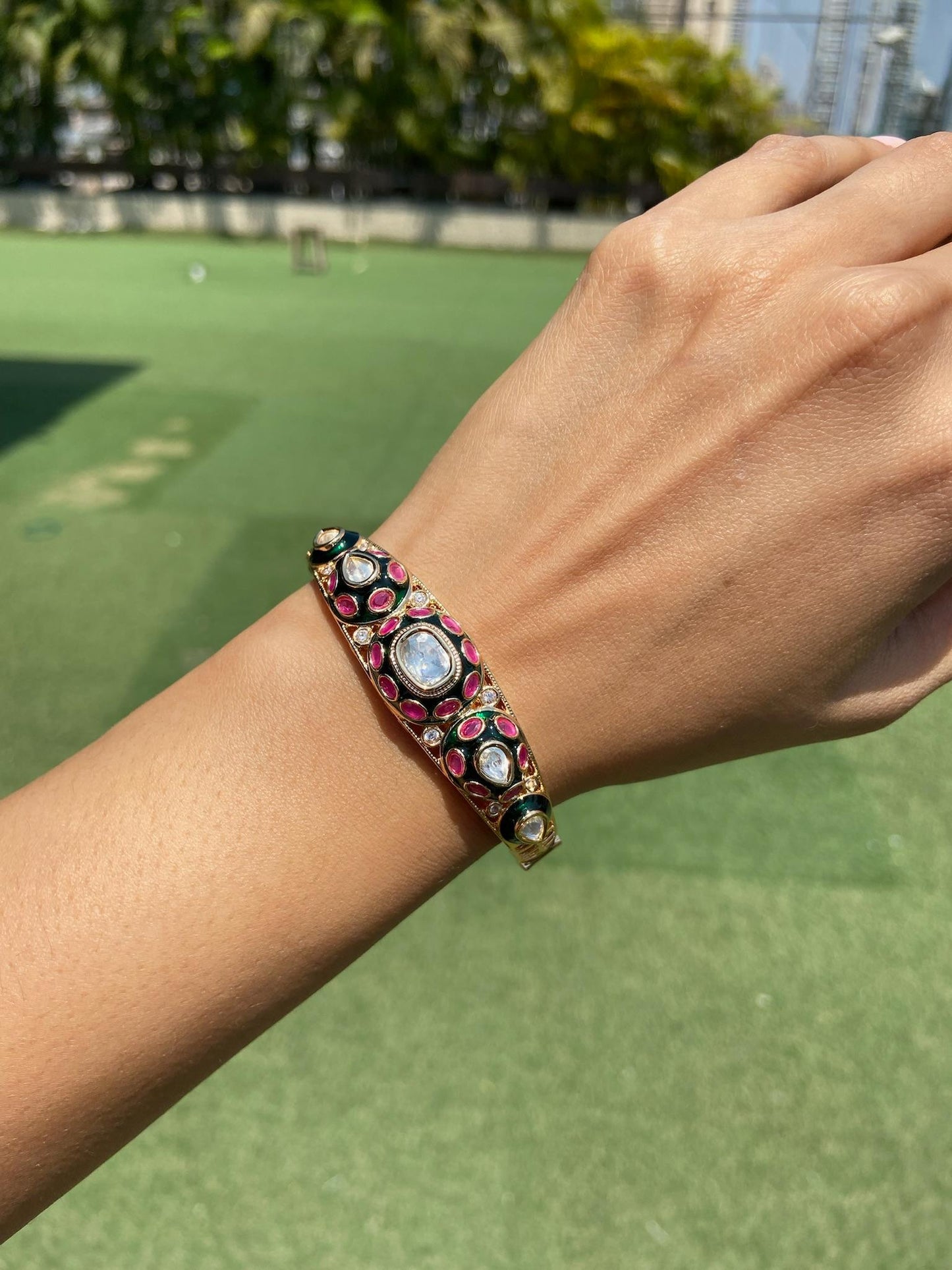 The Royal Bloom Antique Bracelet / Kada