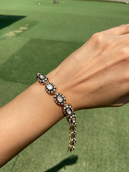 The Classic Meenakari Tennis Bracelet