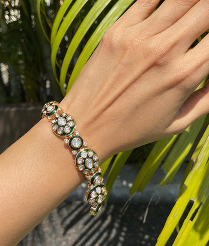 The Floral Heritage meenakari bracelet