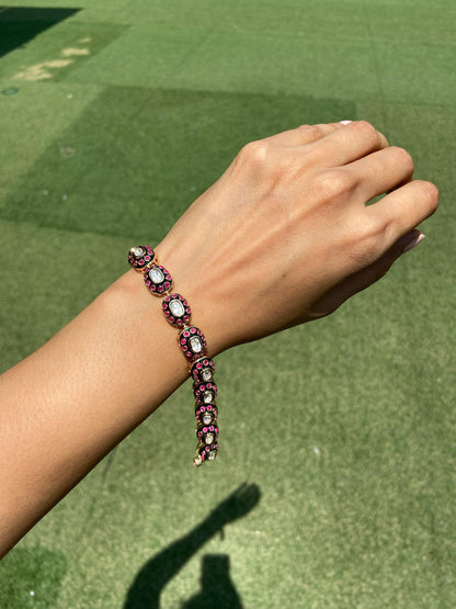 The Classic Meenakari Tennis Bracelet